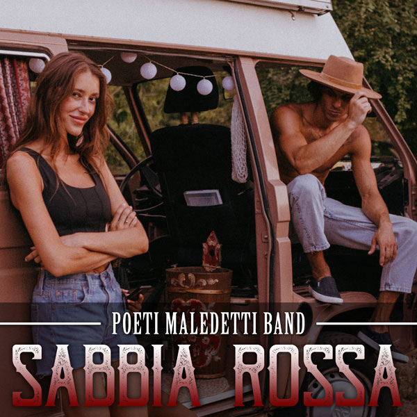 Copertina album Sabbia Rossa dei Poeti Maledetti Band